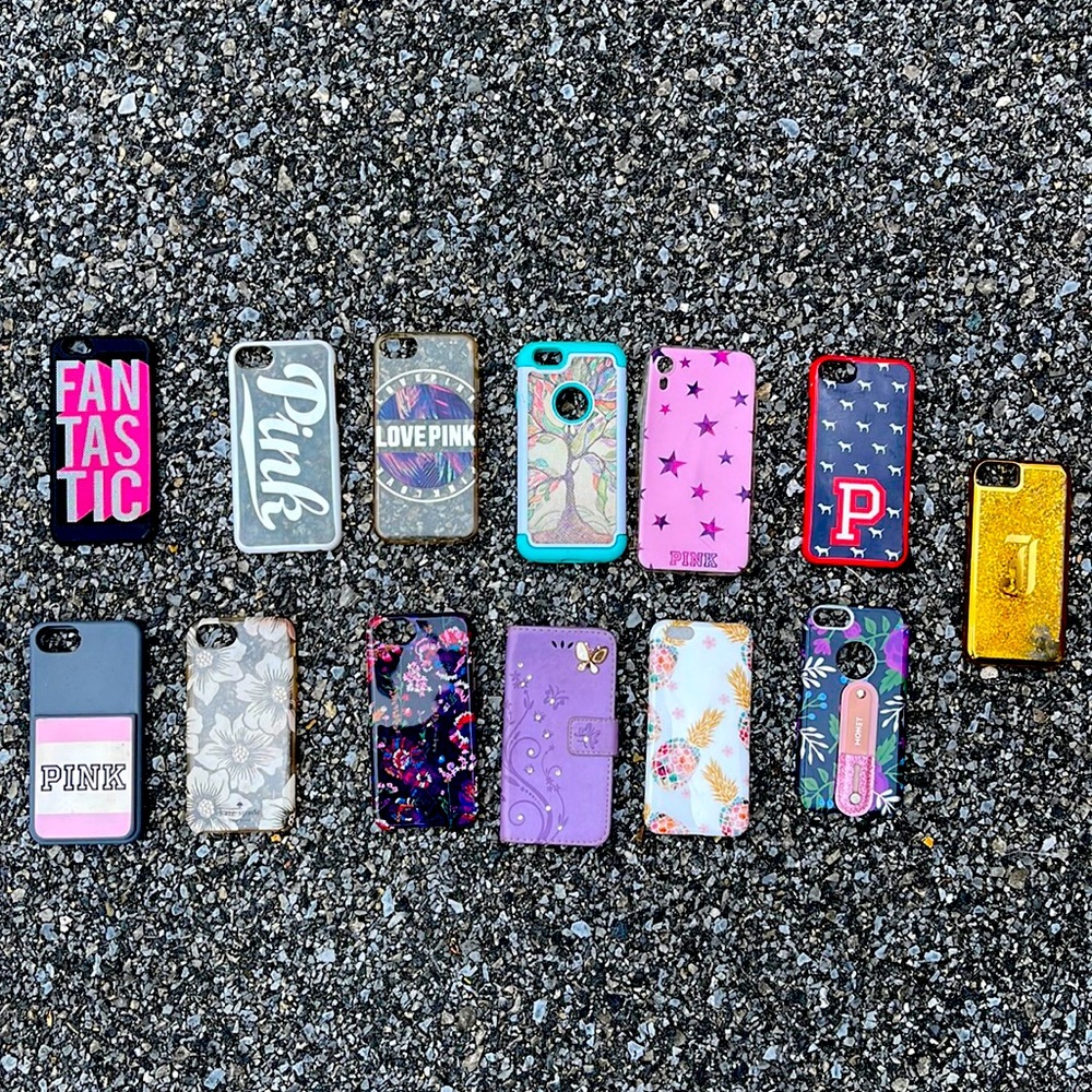 Lot of iPhone cases. Total of 13.